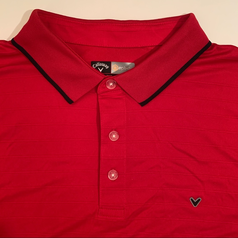 Men’s Red Calloway Dri-Fit Polo NEW